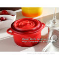 Round casserole with lid and handle QF-007